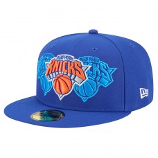 Бейсболка New York Knicks New Era Blue Tri-Hit 59Fifty