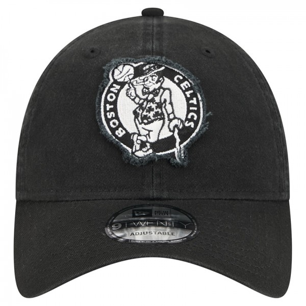 Бейсболка Boston Celtics New Era Black Stamp Fabric Applique 9TWENTY