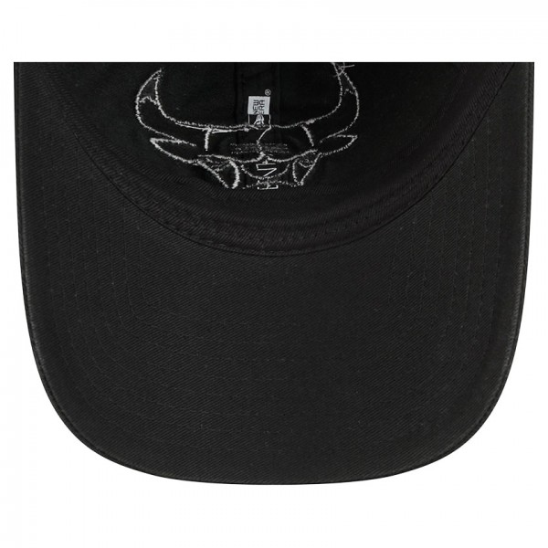 Бейсболка Chicago Bulls New Era Black Stamp Fabric Applique 9TWENTY