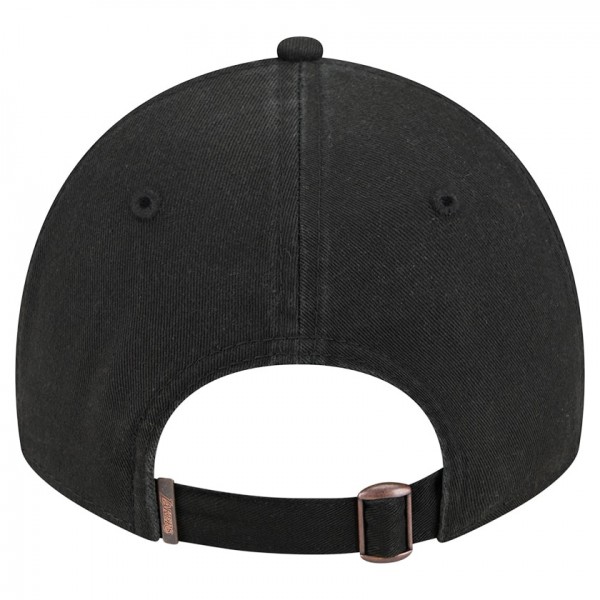 Бейсболка Los Angeles Lakers New Era Black Stamp Fabric Applique 9TWENTY