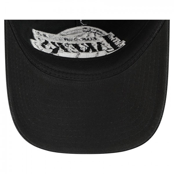 Бейсболка Los Angeles Lakers New Era Black Stamp Fabric Applique 9TWENTY