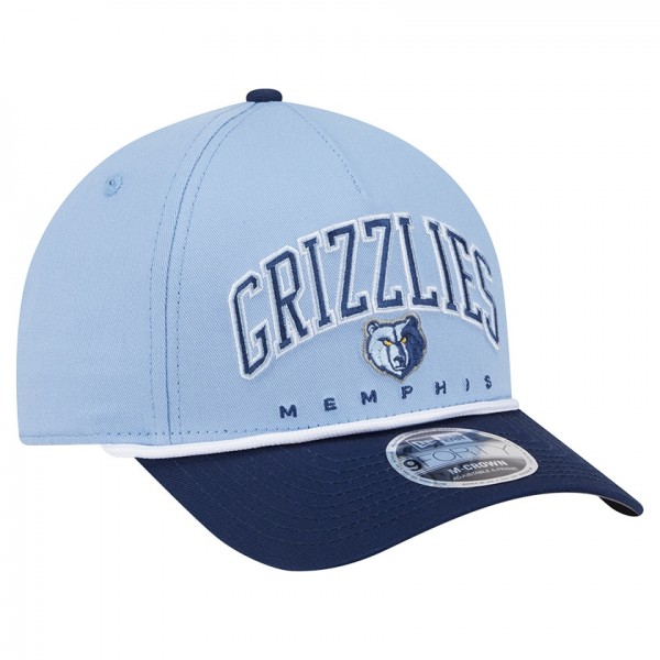 Бейсболка Memphis Grizzlies New Era Light Blue Bold Arch COOLERA 9FORTY A-Frame M-Crown