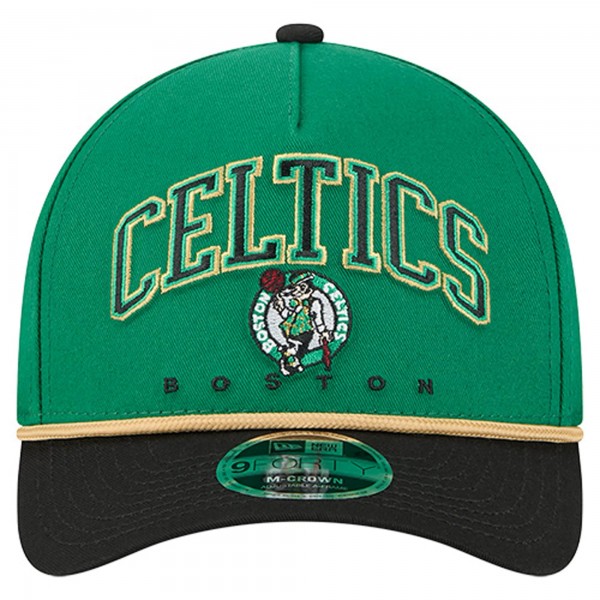 Бейсболка Boston Celtics New Era Kelly Green Bold Arch COOLERA 9FORTY A-Frame M-Crown