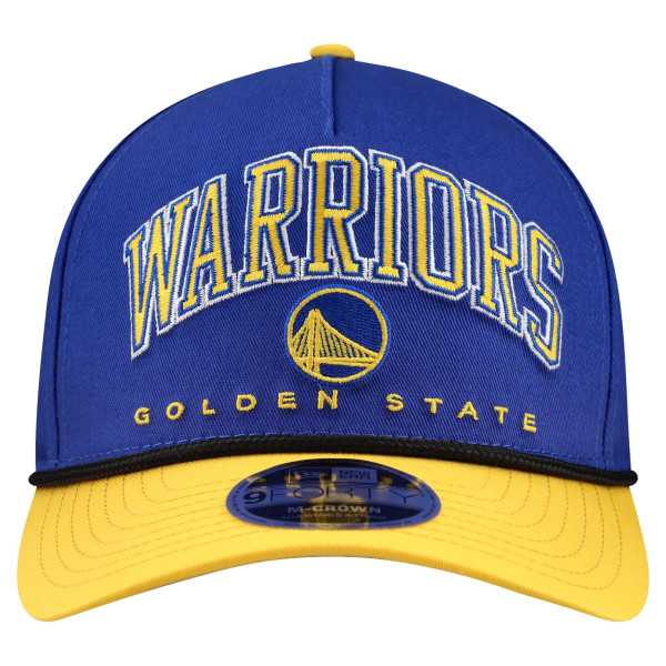 Бейсболка Golden State Warriors New Era Royal Bold Arch COOLERA 9FORTY A-Frame M-Crown