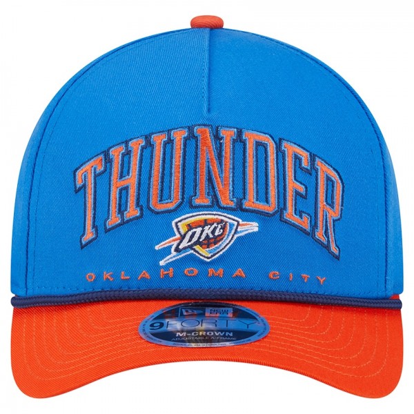 Бейсболка Oklahoma City Thunder New Era Blue Bold Arch COOLERA 9FORTY A-Frame M-Crown