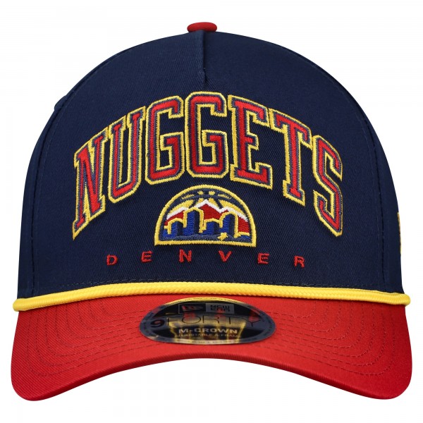 Бейсболка Denver Nuggets New Era Navy Bold Arch COOLERA 9FORTY A-Frame M-Crown