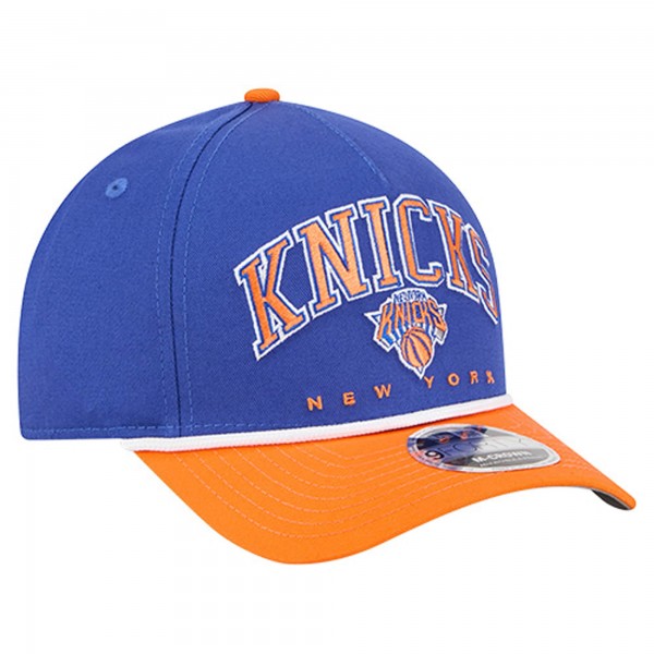 Бейсболка New York Knicks New Era Blue Bold Arch COOLERA 9FORTY A-Frame M-Crown