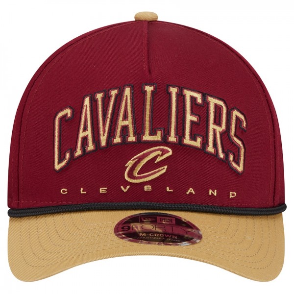 Бейсболка Cleveland Cavaliers New Era Wine Bold Arch COOLERA 9FORTY A-Frame M-Crown