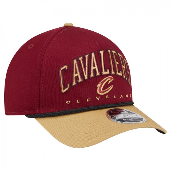 Бейсболка Cleveland Cavaliers New Era Wine Bold Arch COOLERA 9FORTY A-Frame M-Crown