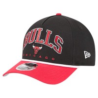 Бейсболка Chicago Bulls New Era Black Bold Arch COOLERA 9FORTY A-Frame M-Crown