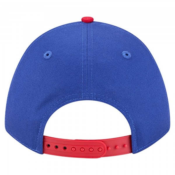Бейсболка Philadelphia 76ers New Era Royal Bold Arch COOLERA 9FORTY A-Frame M-Crown