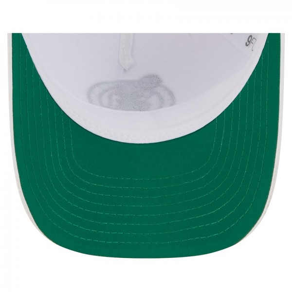 Бейсболка Boston Celtics New Era White Featherweight Team Tape 9FORTY M-Crown A-Frame