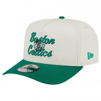 Бейсболка Boston Celtics New Era Cream/Kelly Green Chainstitch 9FIFTY A-Frame Snapback