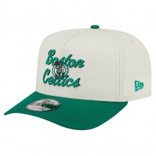Бейсболка Boston Celtics New Era Cream/Kelly Green Chainstitch 9FIFTY A-Frame Snapback