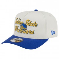 Бейсболка Golden State Warriors New Era Cream/Royal Chainstitch 9FIFTY A-Frame Snapback