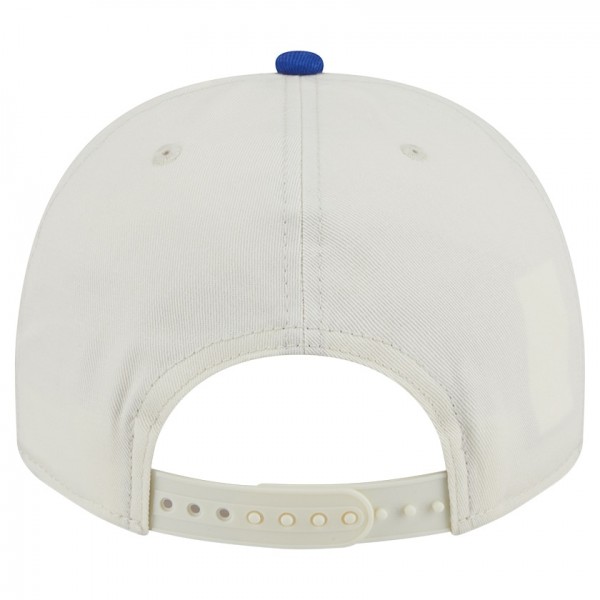 Бейсболка Golden State Warriors New Era Cream/Royal Chainstitch 9FIFTY A-Frame Snapback