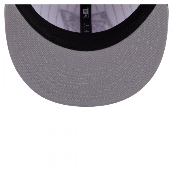 Бейсболка Miami Heat New Era White Deceptor Pinstripe 9FIFTY Snapback