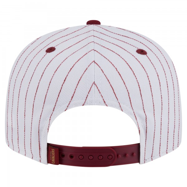 Бейсболка Cleveland Cavaliers New Era White Deceptor Pinstripe 9FIFTY Snapback