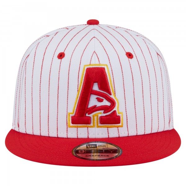 Бейсболка Atlanta Hawks New Era White Deceptor Pinstripe 9FIFTY Snapback