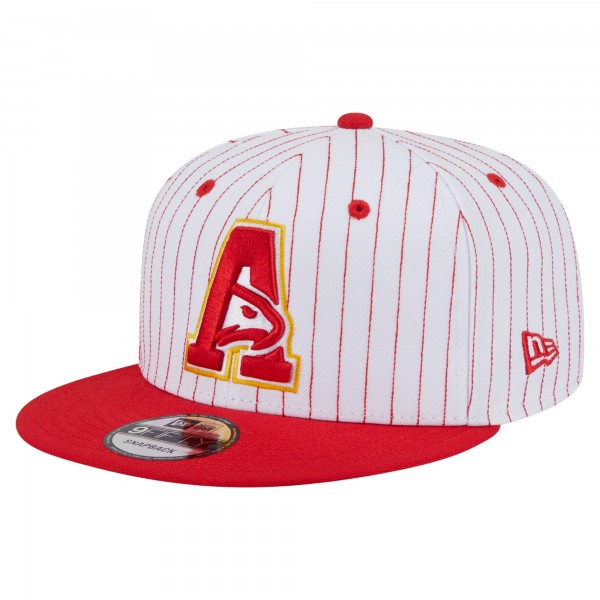 Бейсболка Atlanta Hawks New Era White Deceptor Pinstripe 9FIFTY Snapback