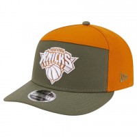 Бейсболка New York Knicks New Era Olive/Burnt Orange Two-Tone Color Pack Split Panel 9FIFTY