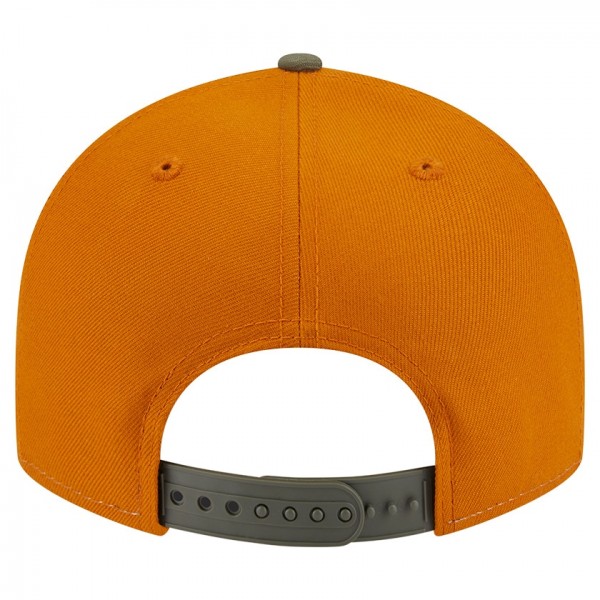 Бейсболка New York Knicks New Era Olive/Burnt Orange Two-Tone Color Pack Split Panel 9FIFTY