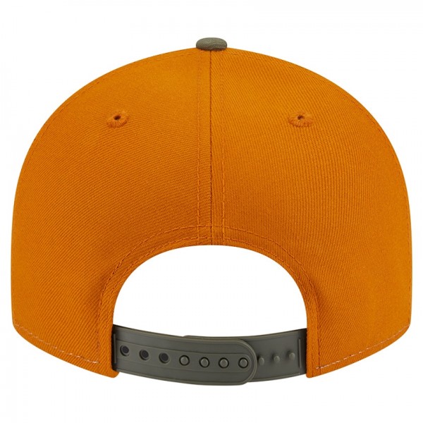 Бейсболка Boston Celtics New Era Olive/Burnt Orange Two-Tone Color Pack Split Panel 9FIFTY