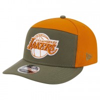 Бейсболка Los Angeles Lakers New Era Olive/Burnt Orange Two-Tone Color Pack Split Panel 9FIFTY