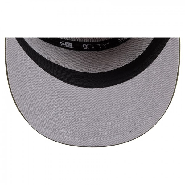 Бейсболка Los Angeles Lakers New Era Olive/Burnt Orange Two-Tone Color Pack Split Panel 9FIFTY