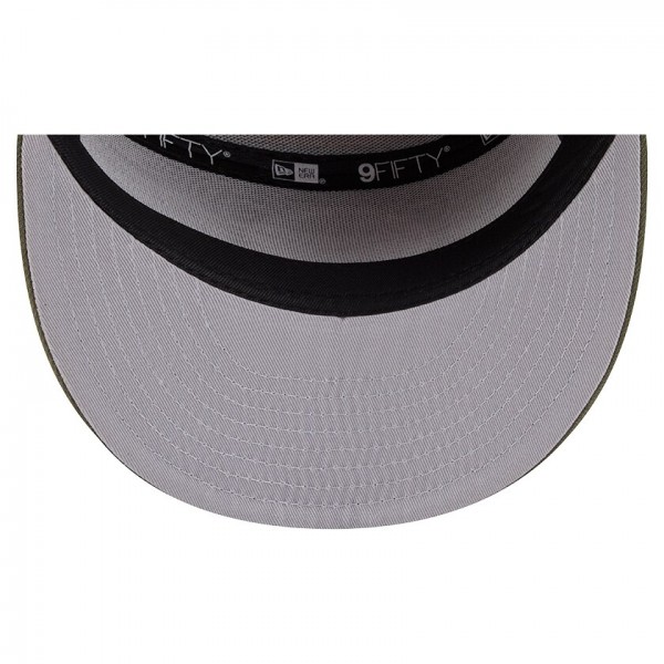 Бейсболка Golden State Warriors New Era Olive/Burnt Orange Two-Tone Color Pack Split Panel 9FIFTY