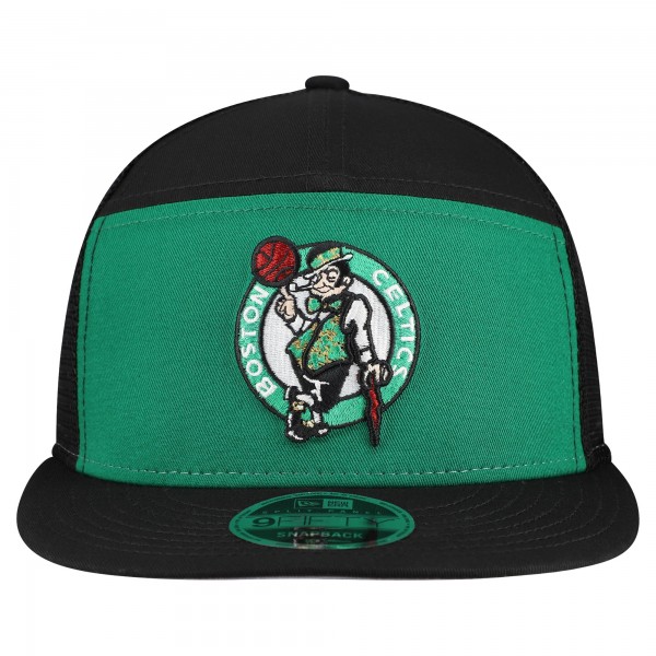 Бейсболка Boston Celtics New Era Kelly Green/Black Outdoor Split Panel 9FIFTY Snapback