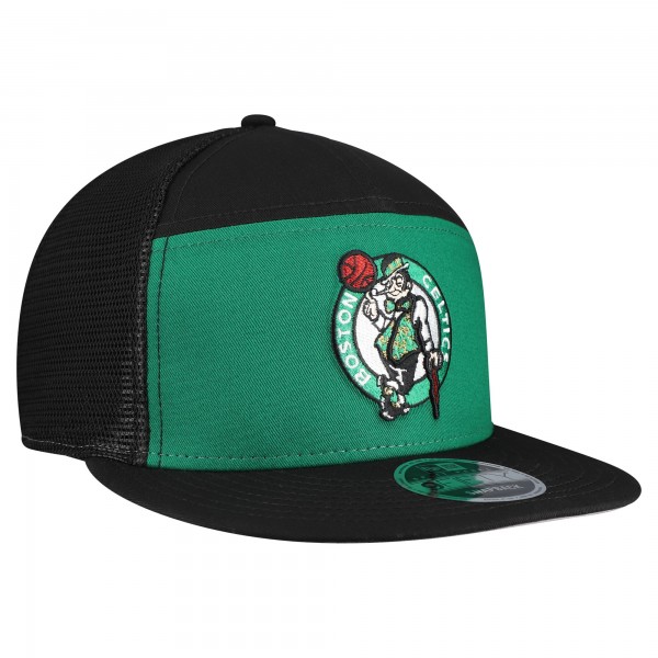 Бейсболка Boston Celtics New Era Kelly Green/Black Outdoor Split Panel 9FIFTY Snapback