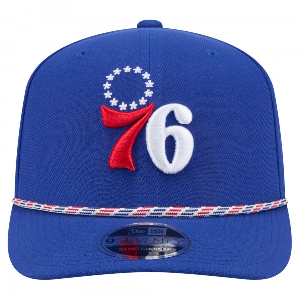 Бейсболка Philadelphia 76ers New Era Blue Rope 9SEVENTY