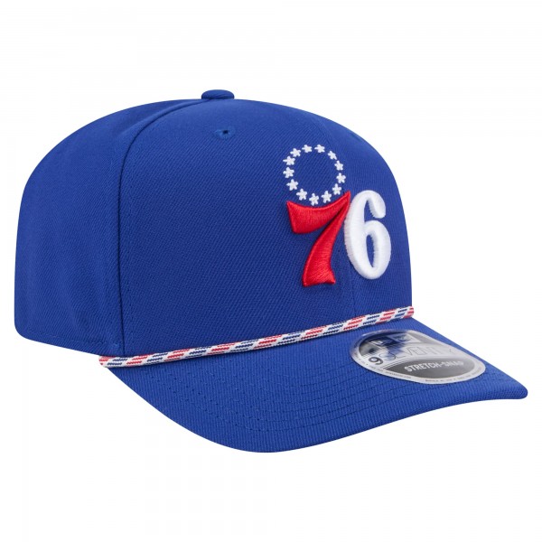 Бейсболка Philadelphia 76ers New Era Blue Rope 9SEVENTY