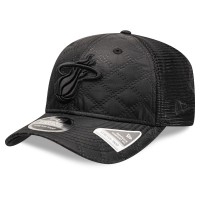 Бейсболка Miami Heat New Era Black Quilted Nylon 9SEVENTY Trucker