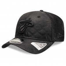 Бейсболка Miami Heat New Era Black Quilted Nylon 9SEVENTY Trucker