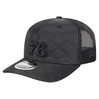 Бейсболка Philadelphia 76ers New Era Black Quilted 9SEVENTY Trucker