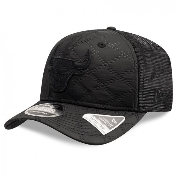 Бейсболка Chicago Bulls New Era Black Quilted 9SEVENTY Trucker