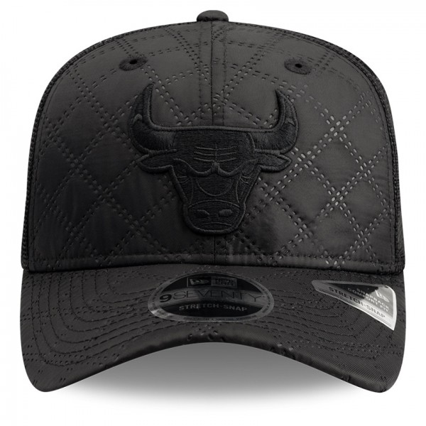 Бейсболка Chicago Bulls New Era Black Quilted 9SEVENTY Trucker