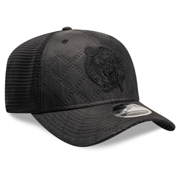 Бейсболка Boston Celtics New Era Black Quilted 9SEVENTY Trucker