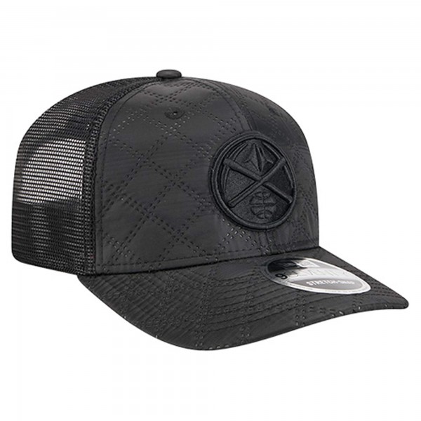 Бейсболка Denver Nuggets New Era Black Quilted 9SEVENTY Trucker