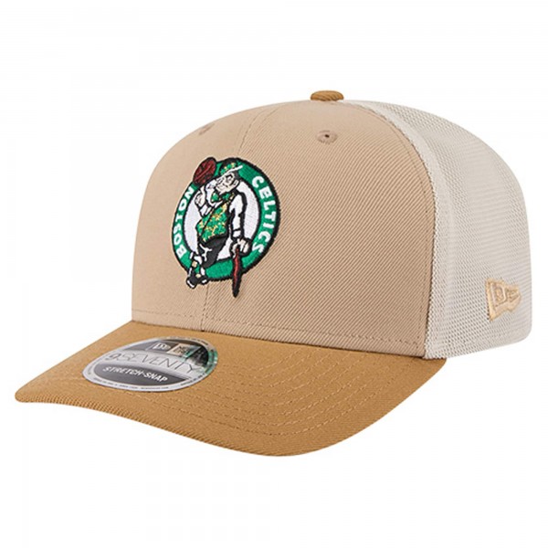 Бейсболка Boston Celtics New Era Tan/Light Brown Two-Tone 9SEVENTY