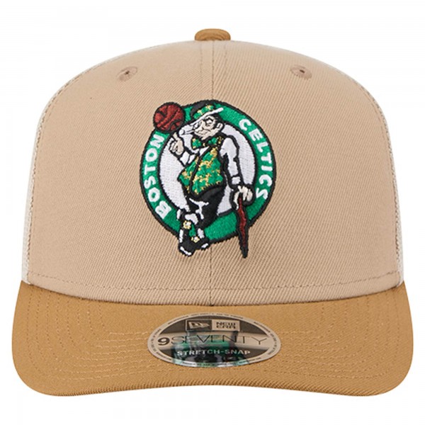 Бейсболка Boston Celtics New Era Tan/Light Brown Two-Tone 9SEVENTY