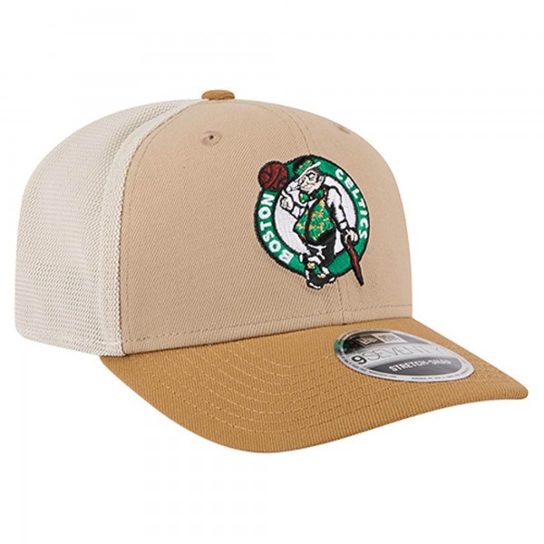 Бейсболка Boston Celtics New Era Tan/Light Brown Two-Tone 9SEVENTY