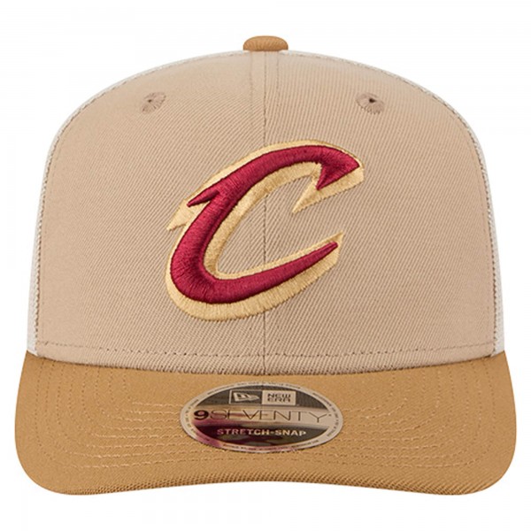 Бейсболка Cleveland Cavaliers New Era Tan/Light Brown Two-Tone 9SEVENTY