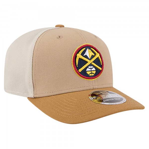 Бейсболка Denver Nuggets New Era Tan/Light Brown Two-Tone 9SEVENTY