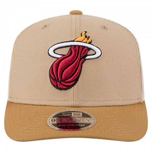Бейсболка Miami Heat New Era Tan/Light Brown Two-Tone 9SEVENTY