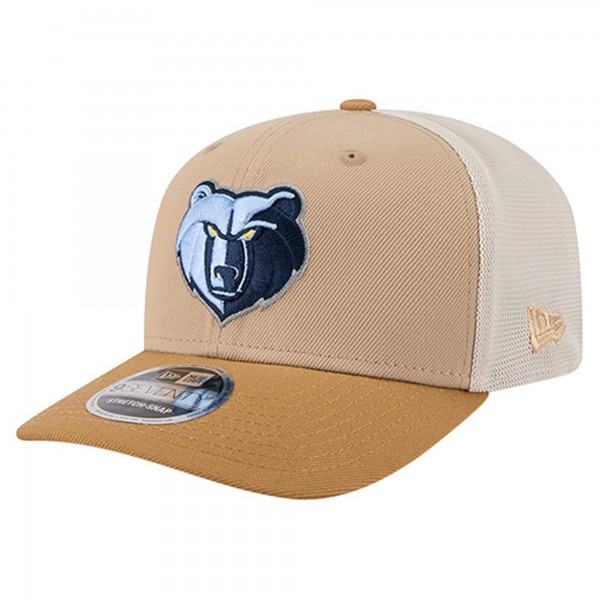 Бейсболка Memphis Grizzlies New Era Tan/Light Brown Two-Tone 9SEVENTY