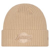 Los Angeles Lakers New Era Tan Color Pack Cuffed Knit Hat