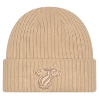 Miami Heat New Era Tan Color Pack Cuffed Knit Hat